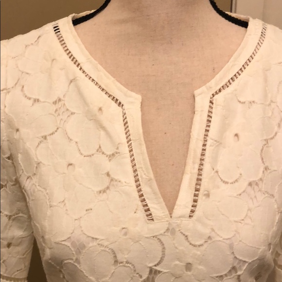 Nordstrom ivory white classy lace dress - Picture 2 of 5